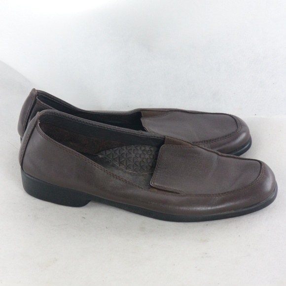 HUSH PUPPIES HEAVEN Leather Slip On Loafers Sz 7 N - Picture 7 of 8